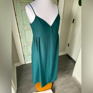 Levi’s women’s Large Teal blue Sun Slip Dress midi